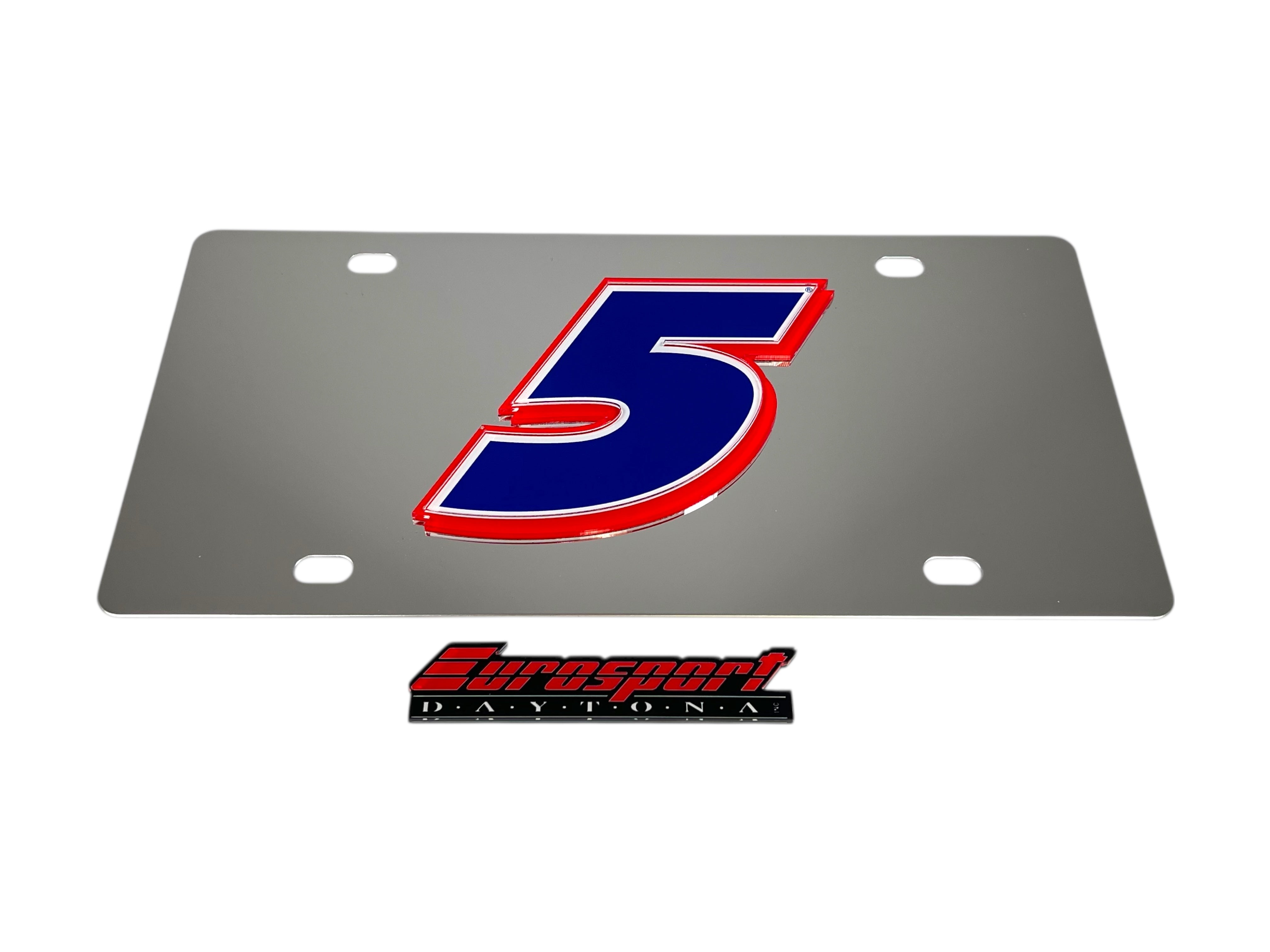 Kyle Larson Hendrickcars.com # Only Stainless Steel License Plate