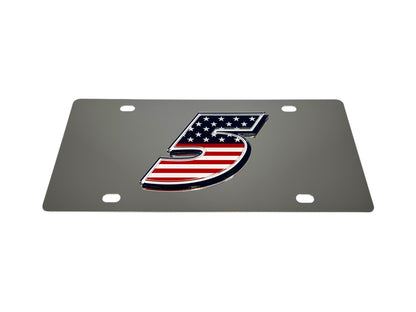Kyle Larson Patriotic #5 Stainless Steel License Plate