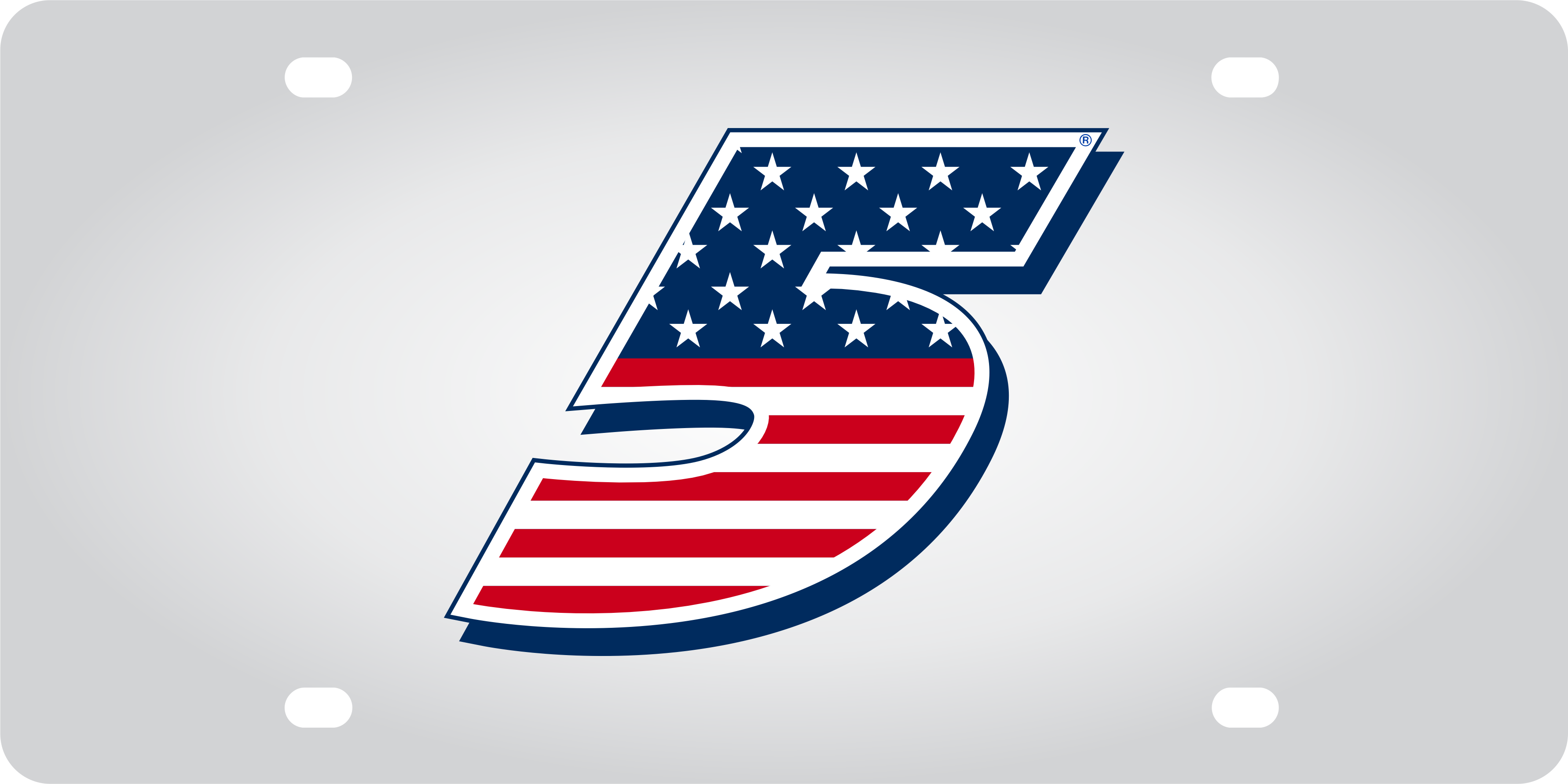 Kyle Larson Patriotic #5 Stainless Steel License Plate