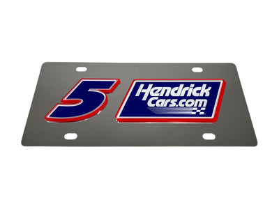 Kyle Larson Hendrickcars.com # & Sponsor Stainless Steel License Plate