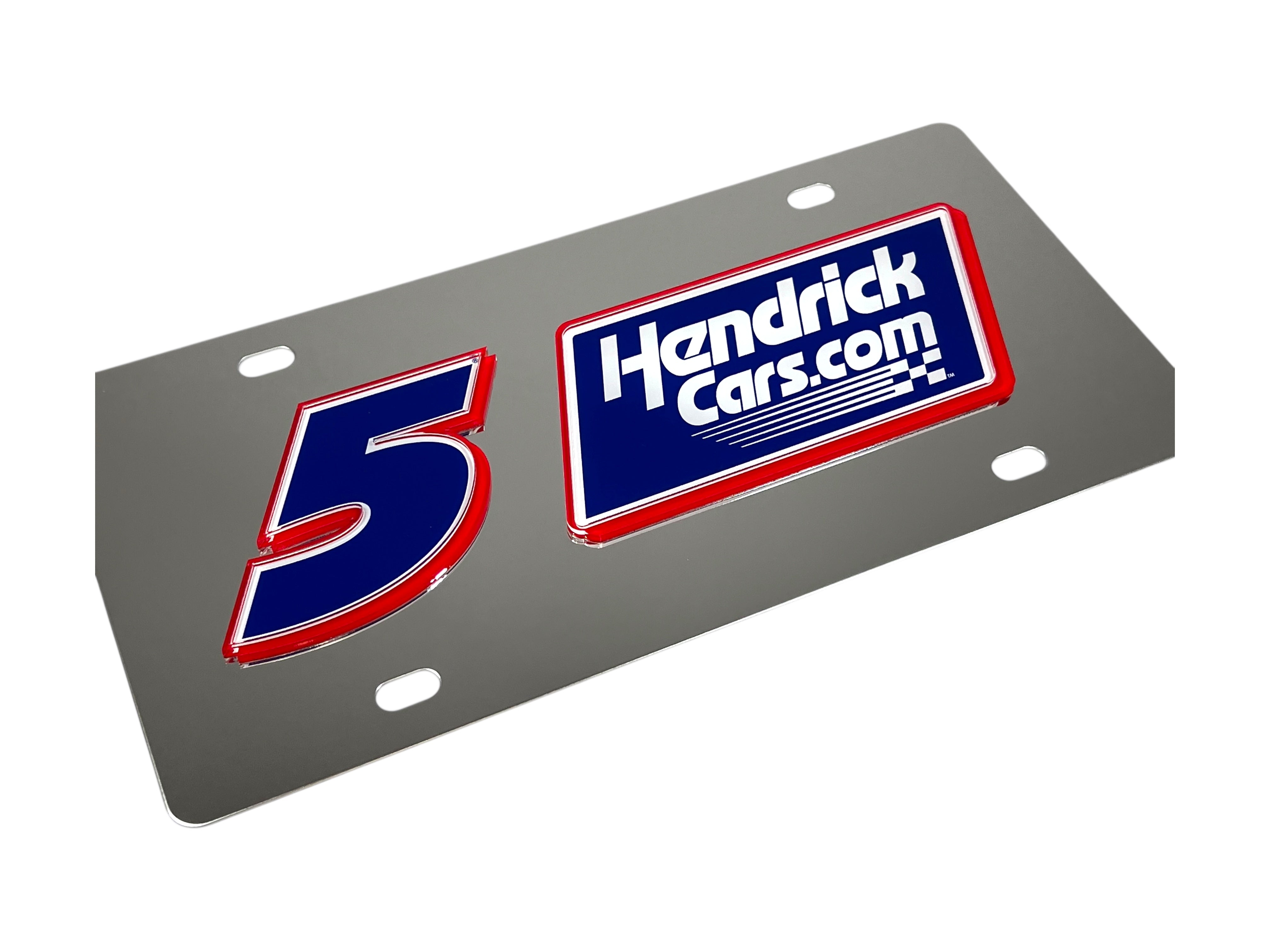 Kyle Larson Hendrickcars.com # & Sponsor Stainless Steel License Plate