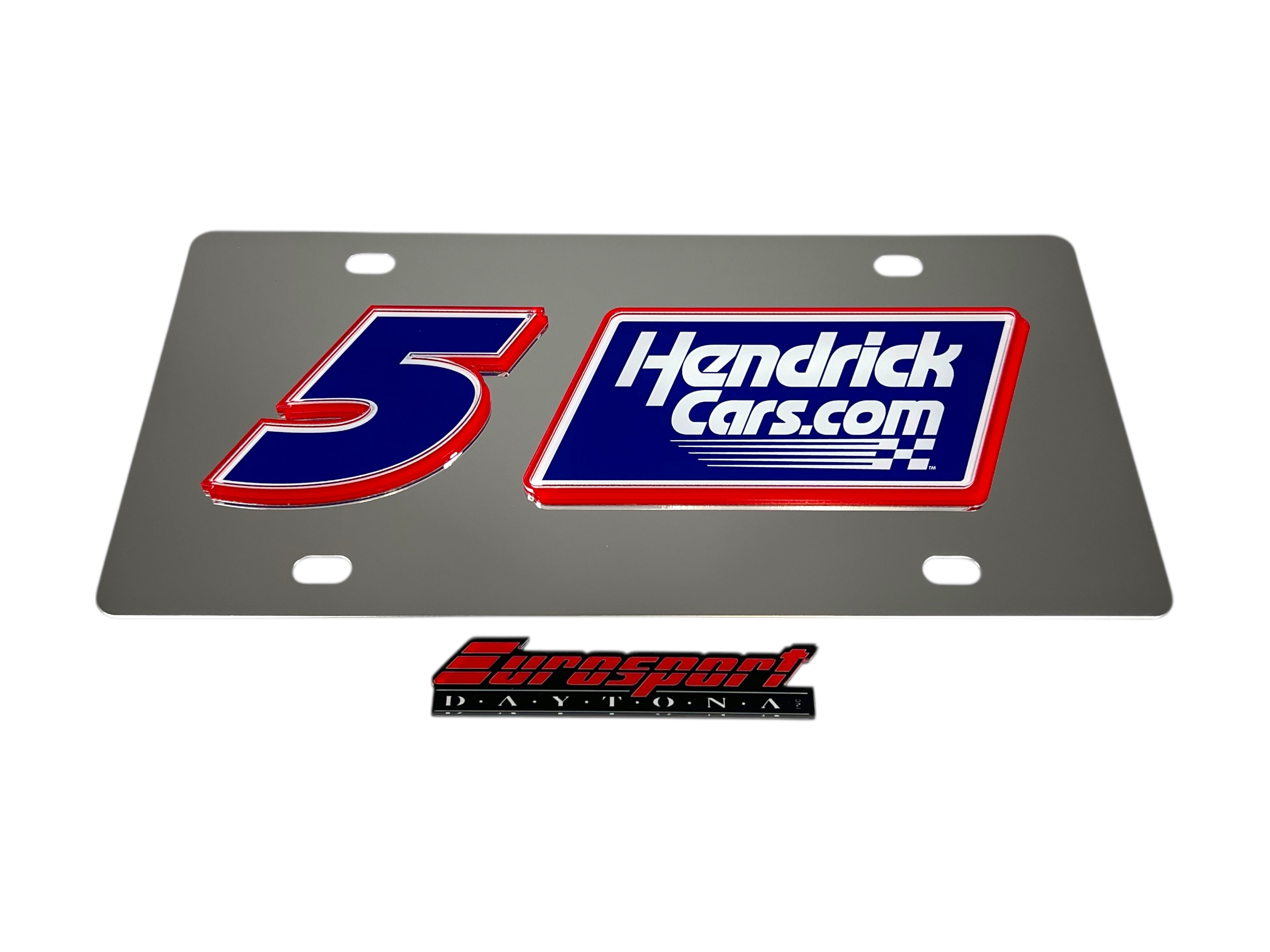 Kyle Larson Hendrickcars.com # & Sponsor Stainless Steel License Plate