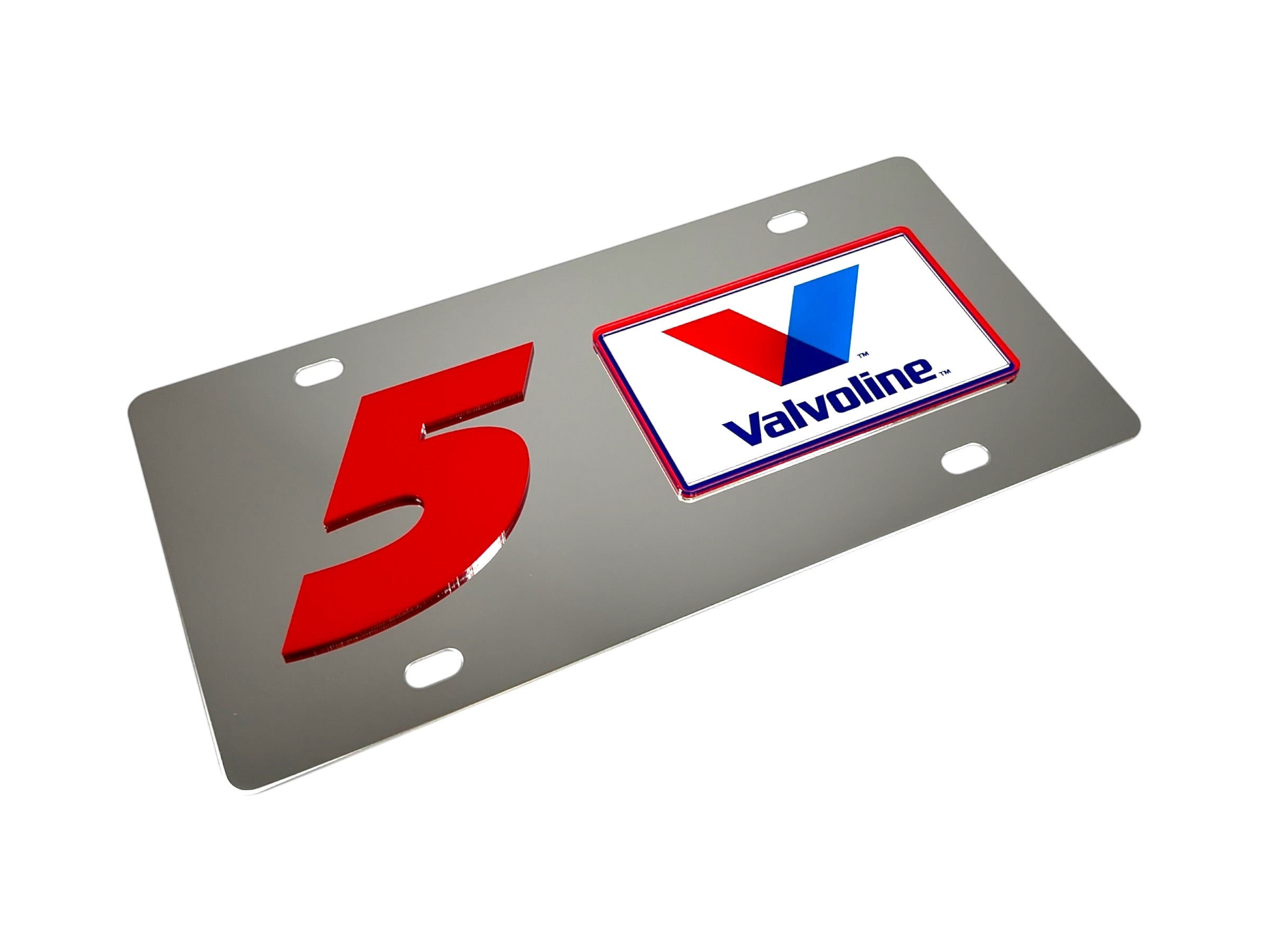 Kyle Larson Valvoline # & Sponsor Stainless Steel License Plate
