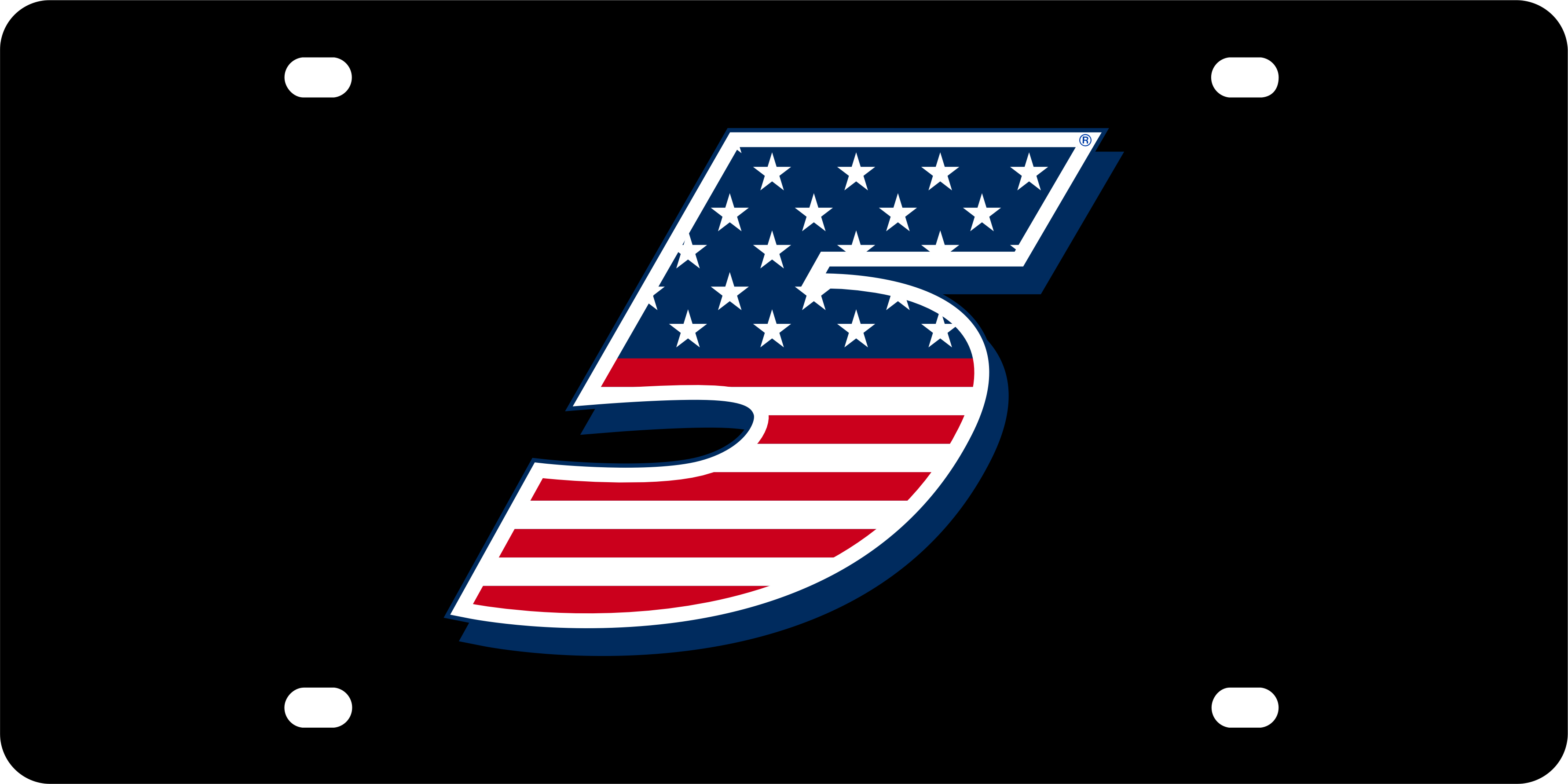Kyle Larson Patriotic #5 Acrylic License Plate