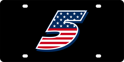 Kyle Larson Patriotic #5 Acrylic License Plate