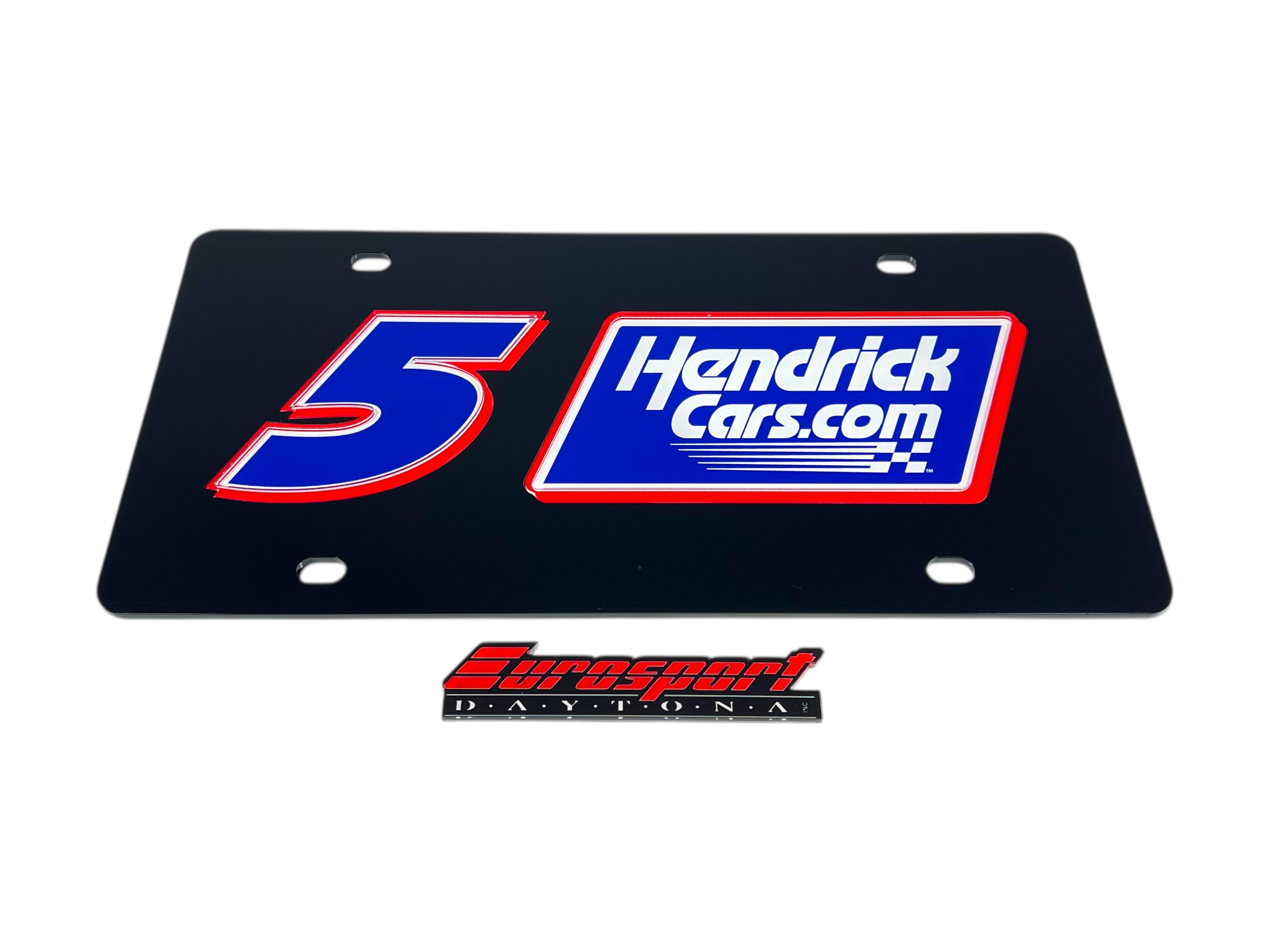 Kyle Larson Hendrickcars.com # & Sponsor Acrylic License Plate