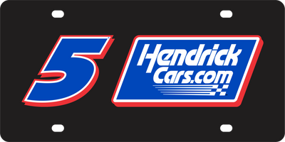 Kyle Larson Hendrickcars.com # & Sponsor Acrylic License Plate