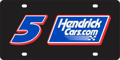 Kyle Larson Hendrickcars.com # & Sponsor Acrylic License Plate