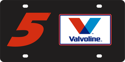 Kyle Larson Valvoline # & Sponsor Acrylic License Plate