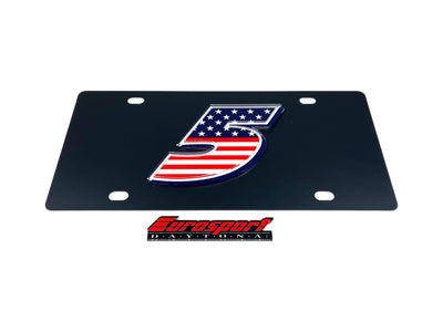 Kyle Larson Patriotic #5 Carbon Steel License Plate