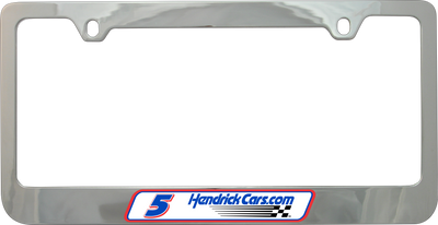 Kyle Larson Hendrickcars.com # & Sponsor Chrome License Plate Frame