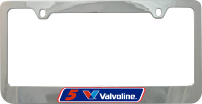 Kyle Larson Valvoline # & Sponsor Chrome License Plate Frame