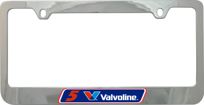 Kyle Larson Valvoline # & Sponsor Chrome License Plate Frame