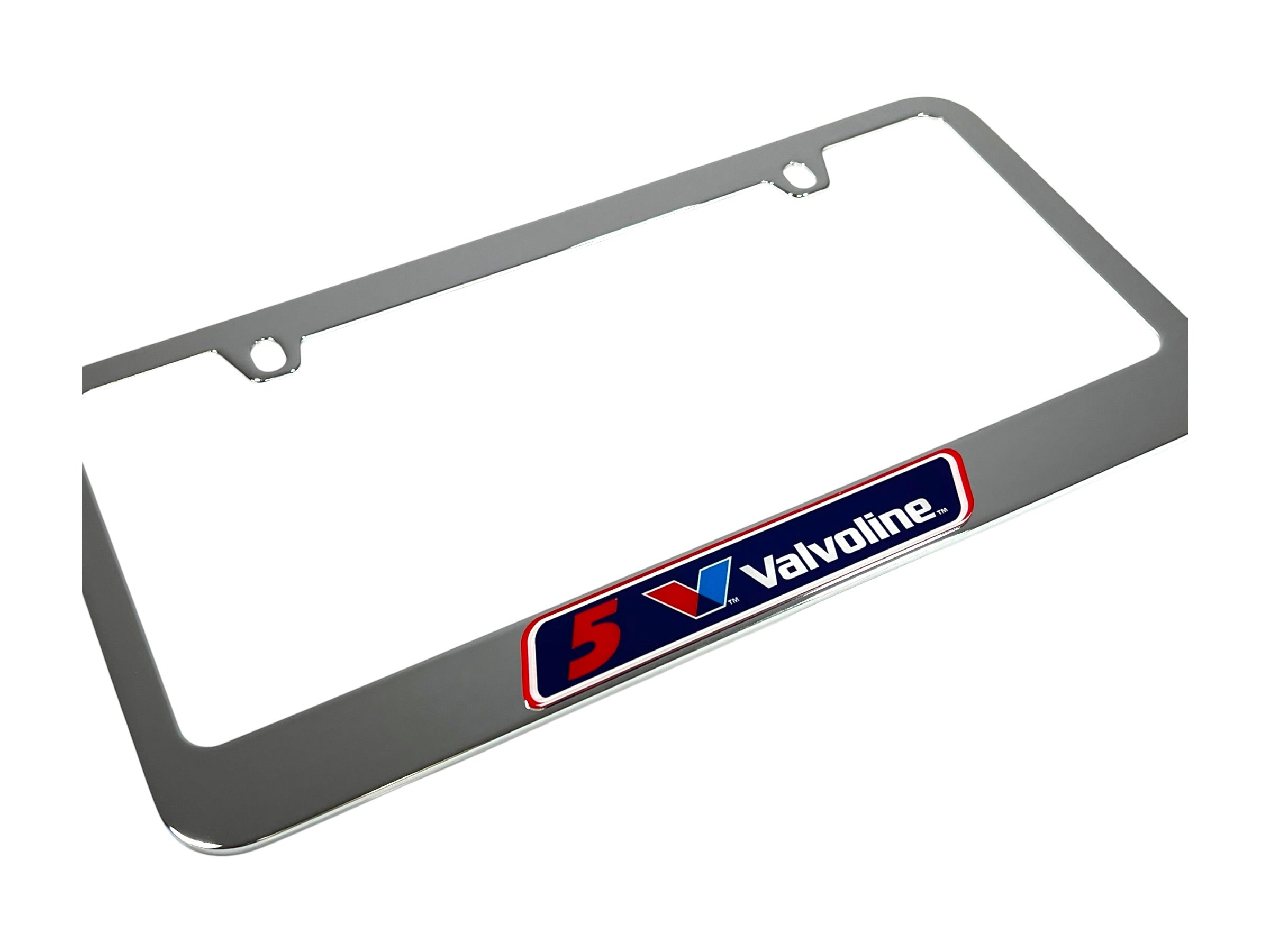 Kyle Larson Valvoline # & Sponsor Chrome License Plate Frame