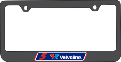 Kyle Larson Valvoline # & Sponsor Black License Plate Frame