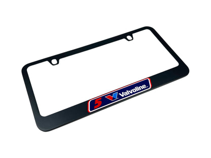Kyle Larson Valvoline # & Sponsor Black License Plate Frame