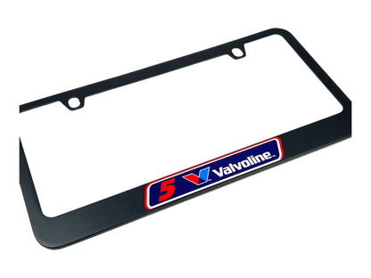 Kyle Larson Valvoline # & Sponsor Black License Plate Frame