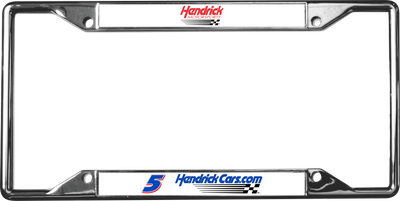 Kyle Larson Hendrickcars.com # & Sponsor Chrome License Plate Frame