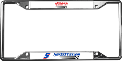 Kyle Larson Hendrickcars.com # & Sponsor Chrome License Plate Frame