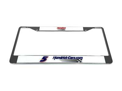 Kyle Larson Hendrickcars.com # & Sponsor Chrome License Plate Frame