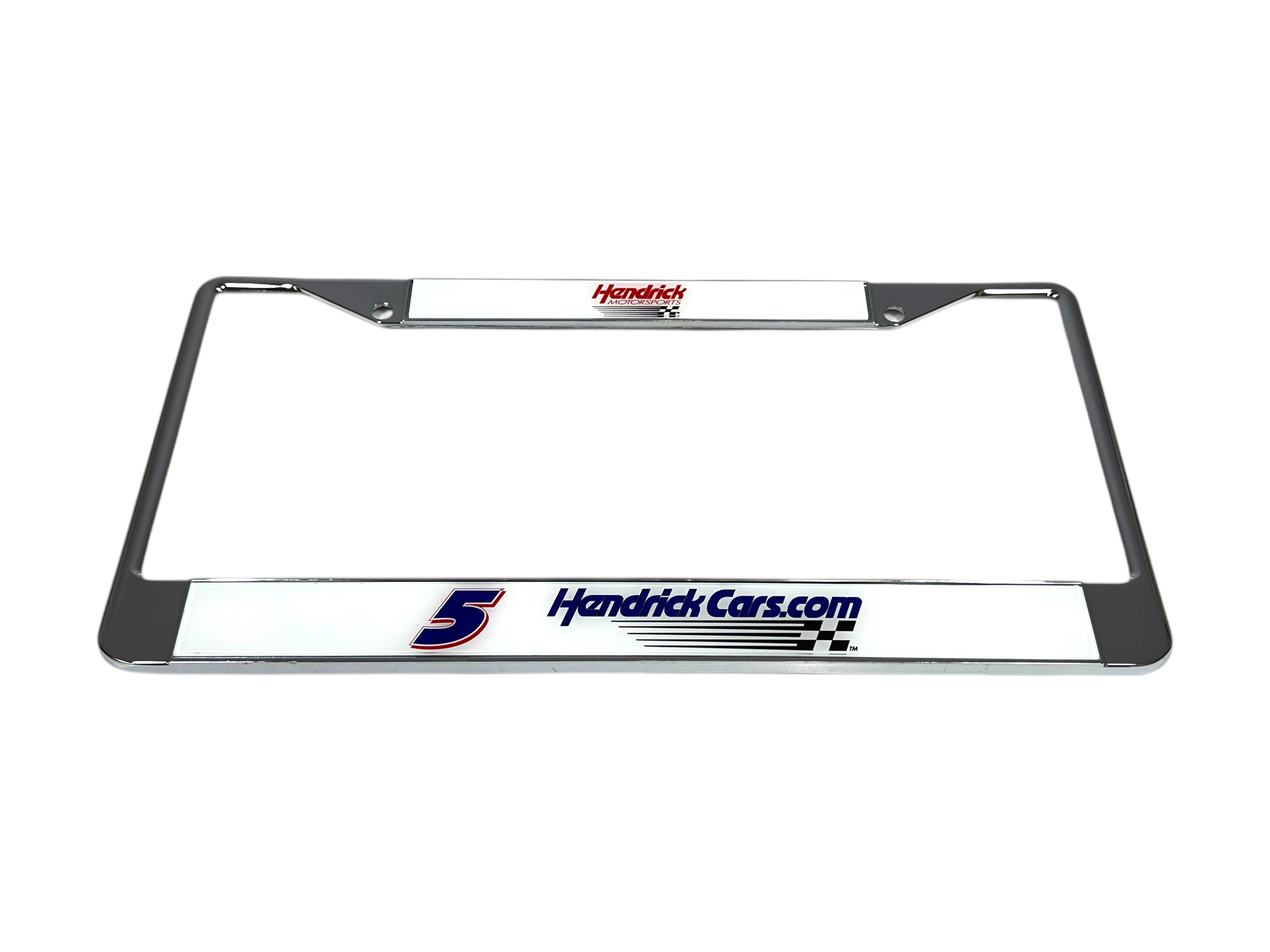 Kyle Larson Hendrickcars.com # & Sponsor Chrome License Plate Frame
