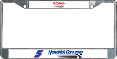 Kyle Larson Hendrickcars.com # & Sponsor Chrome License Plate Frame
