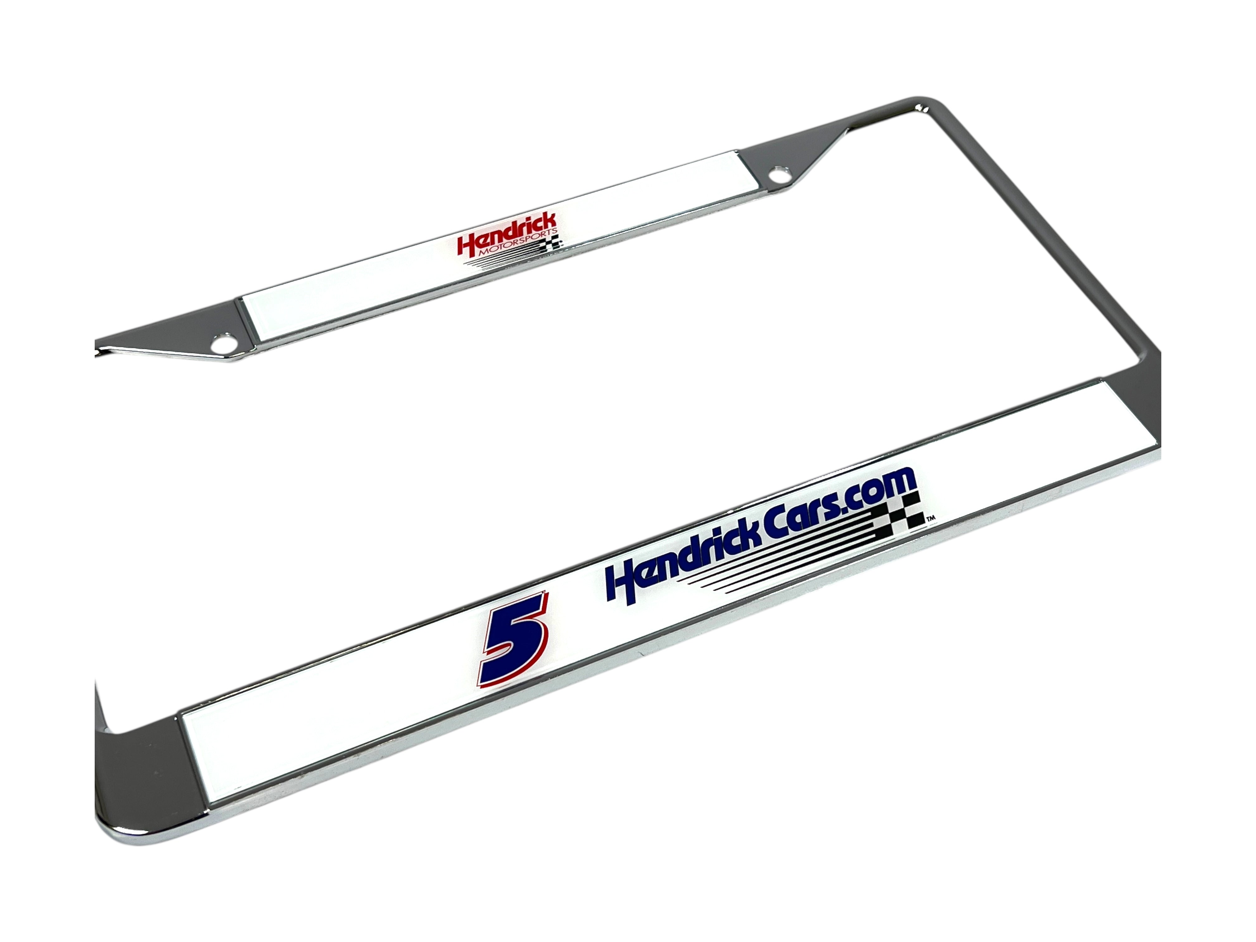 Kyle Larson Hendrickcars.com # & Sponsor Chrome License Plate Frame