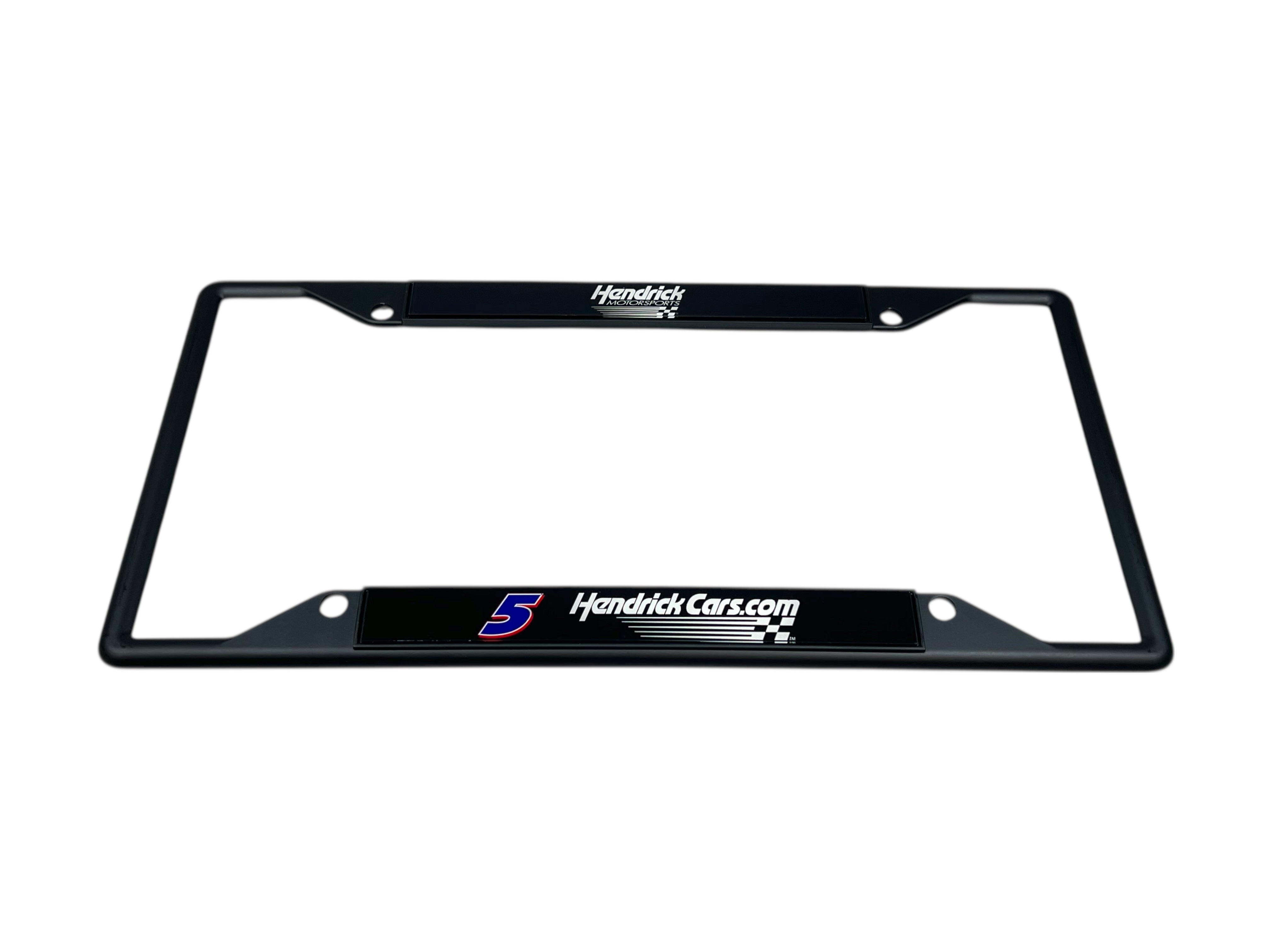 Kyle Larson Hendrickcars.com # & Sponsor Black License Plate Frame