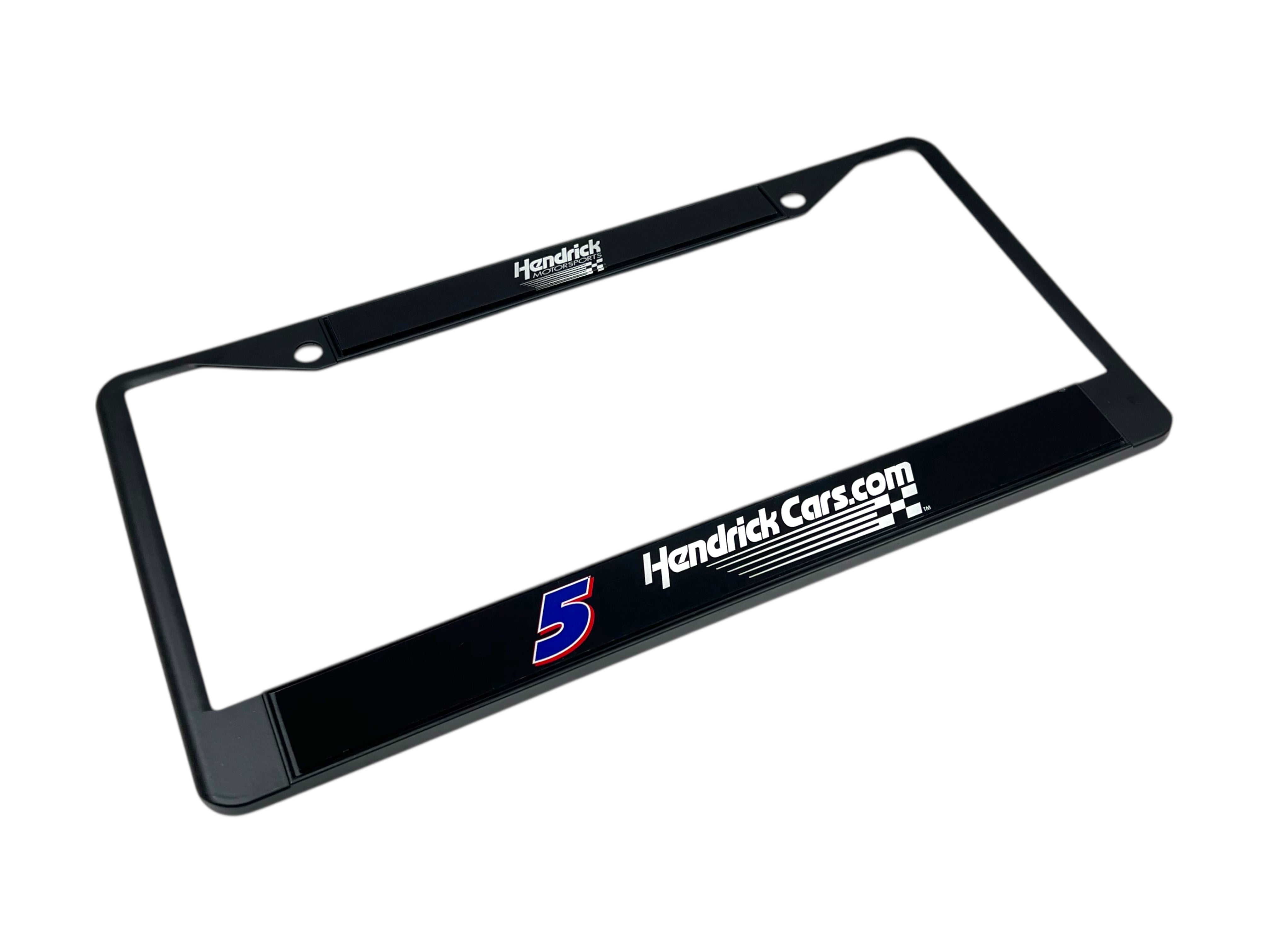 Kyle Larson Hendrickcars.com # & Sponsor Black License Plate Frame