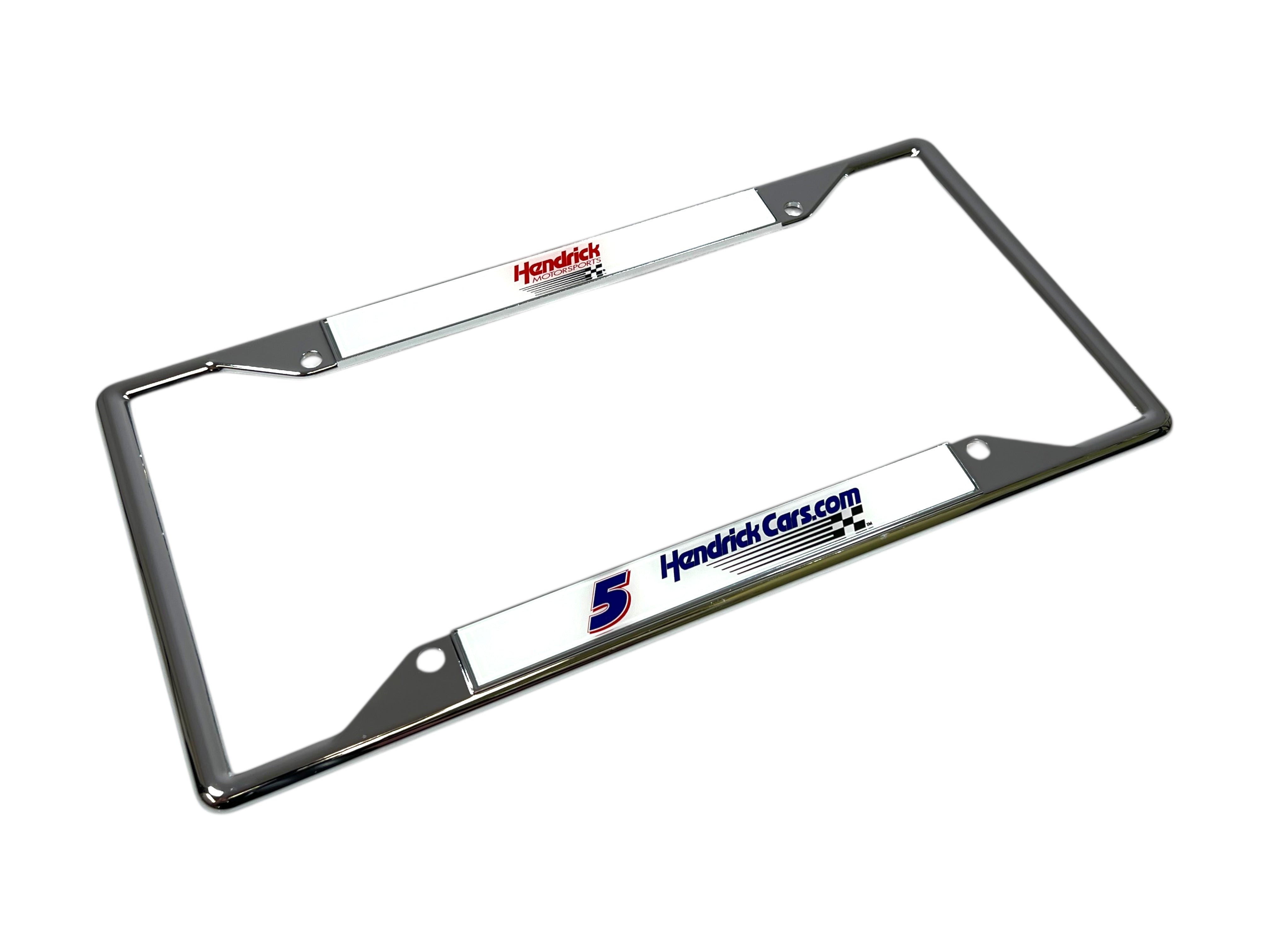 Kyle Larson Hendrickcars.com # & Sponsor Chrome License Plate Frame