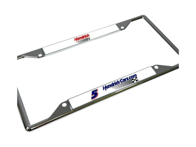 Kyle Larson Hendrickcars.com # & Sponsor Chrome License Plate Frame