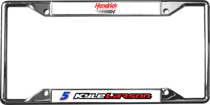 Kyle Larson Hendrickcars.com # & Name Rail Chrome License Plate Frame