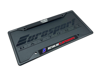 Kyle Larson Hendrickcars.com # & Name Rail Black License Plate Frame