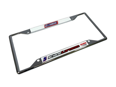Kyle Larson 2X Champion Chrome License Plate Frame