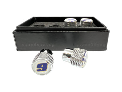 Chase Elliott NAPA # Only Chrome Knurled Valve Stem Caps