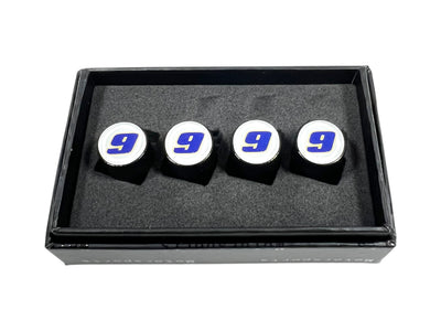 Chase Elliott NAPA # Only Black Knurled Valve Stem Caps