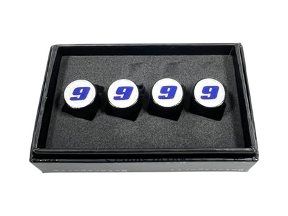 Chase Elliott NAPA # Only Black Knurled Valve Stem Caps