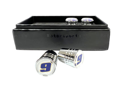 Chase Elliott NAPA # Only Chrome Tapered Valve Stem Caps