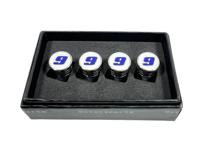 Chase Elliott NAPA # Only Chrome Tapered Valve Stem Caps
