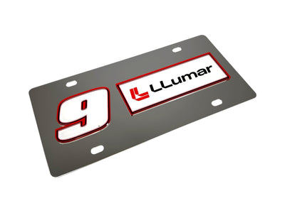 Chase Elliott LLumar # & Sponsor Stainless Steel License Plate