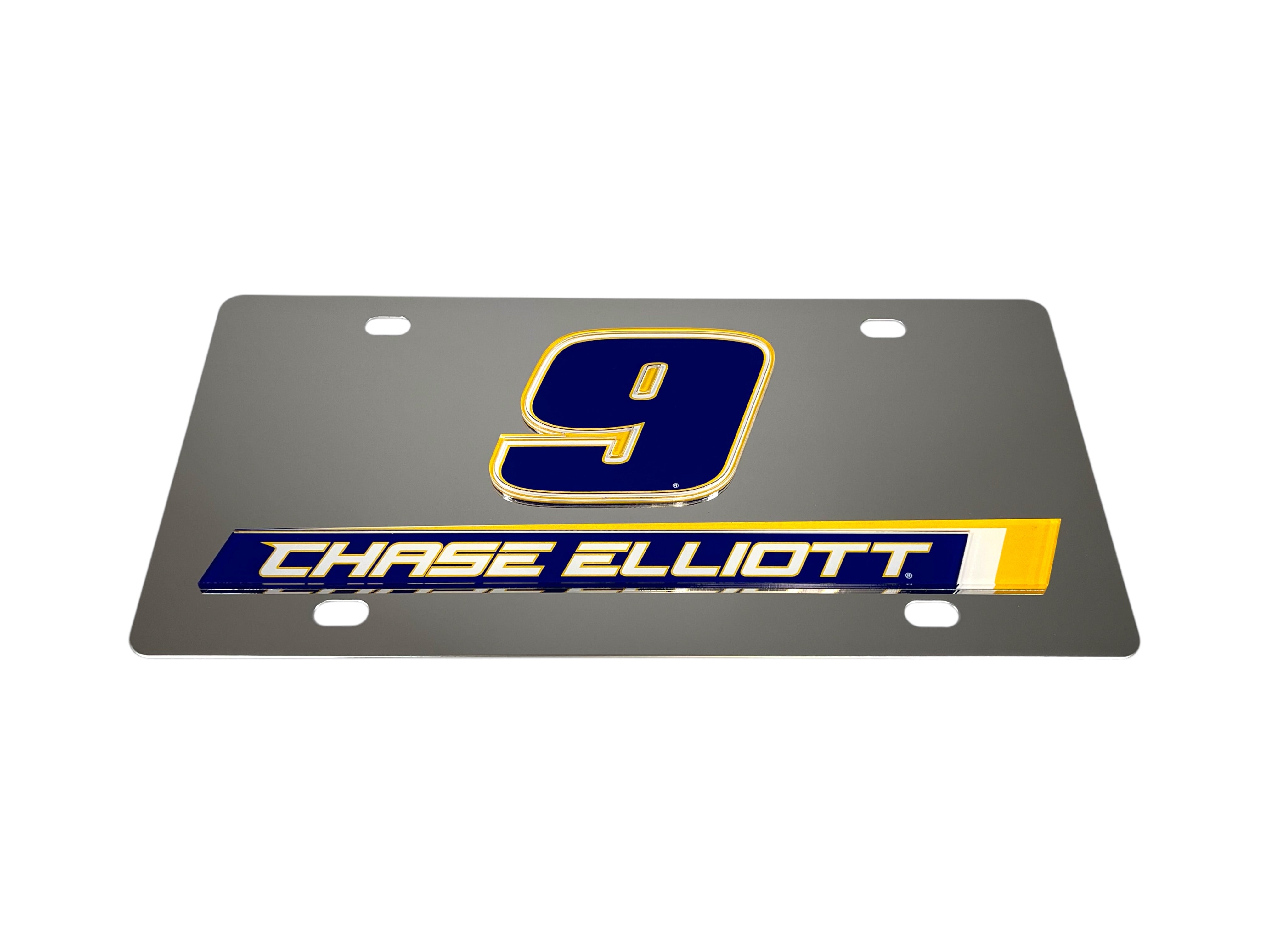 Chase Elliott NAPA # & Name Rail Stainless Steel License Plate
