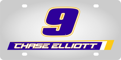 Chase Elliott NAPA # & Name Rail Stainless Steel License Plate