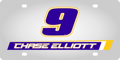 Chase Elliott NAPA # & Name Rail Stainless Steel License Plate