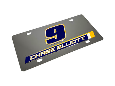 Chase Elliott NAPA # & Name Rail Stainless Steel License Plate