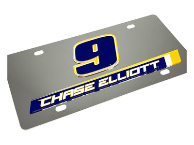 Chase Elliott NAPA # & Name Rail Stainless Steel License Plate