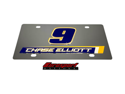 Chase Elliott NAPA # & Name Rail Stainless Steel License Plate