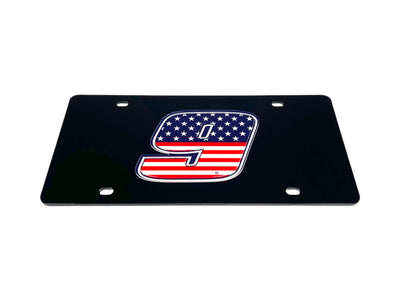 Chase Elliott Patriotic #9 Acrylic License Plate