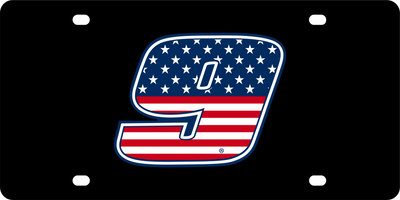 Chase Elliott Patriotic #9 Acrylic License Plate