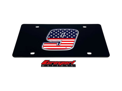 Chase Elliott Patriotic #9 Acrylic License Plate