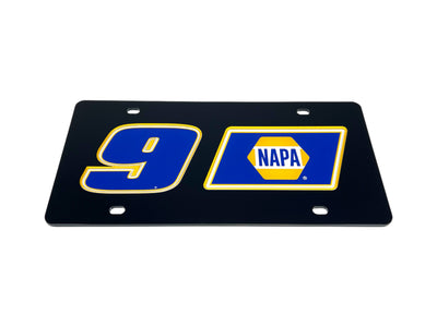 Chase Elliott NAPA # & Sponsor Acrylic License Plate
